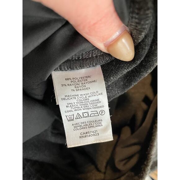 Loft Plaid Dress Pants Womens Petite Large Pull on Cropped Career Office Pants - Picture 9 of 12